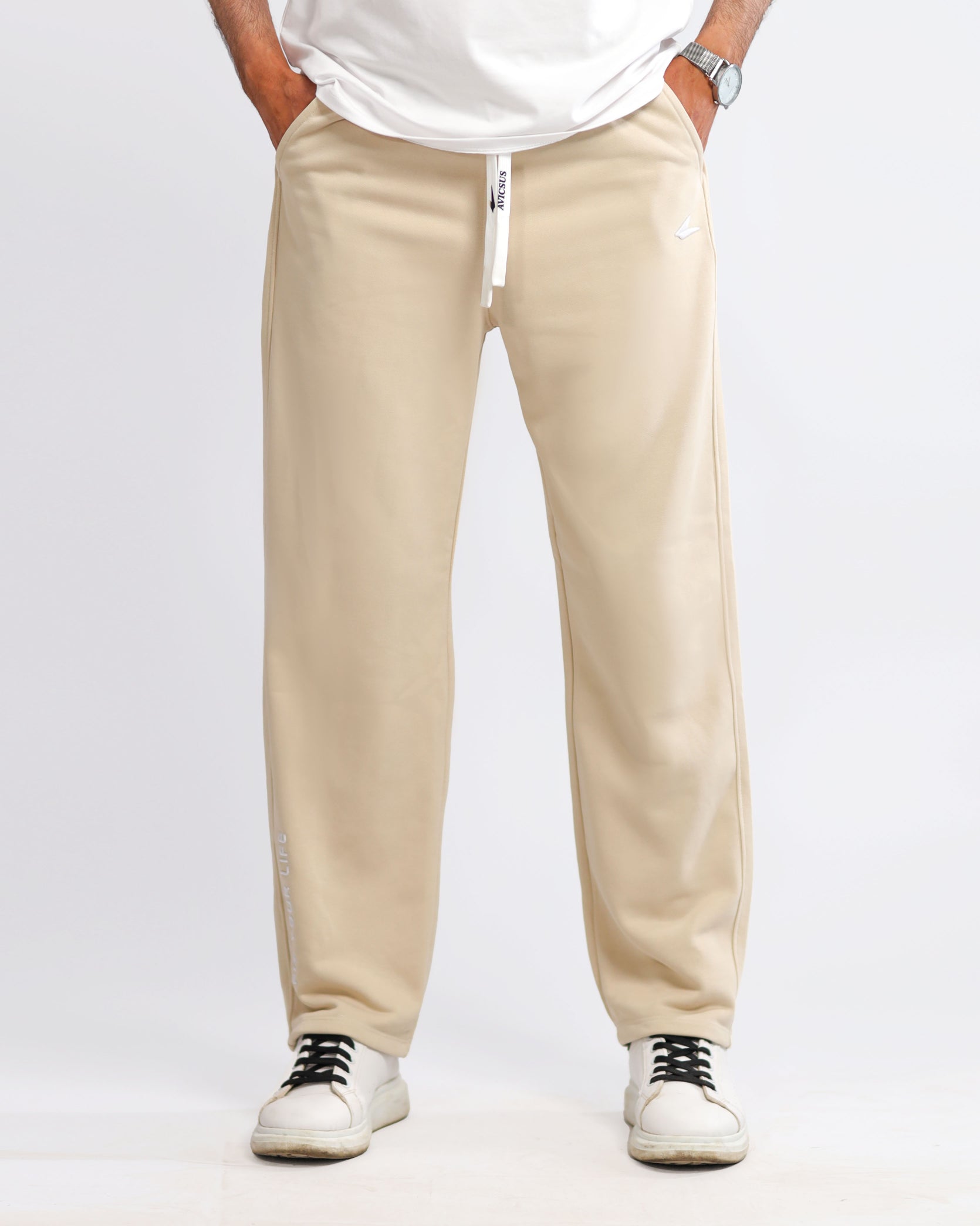 Beige Sweatpants